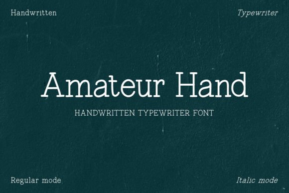 Amateur Hand: A Handwritten Typeface That Elevates Small Business Branding