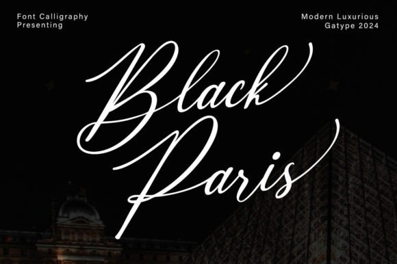 Black Paris: A Modern Calligraphy Font for Elegant Branding