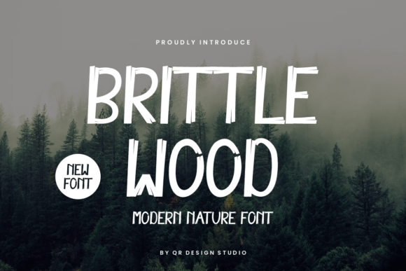 Brittle Wood Font: Authentic Display Type for Editorial Design