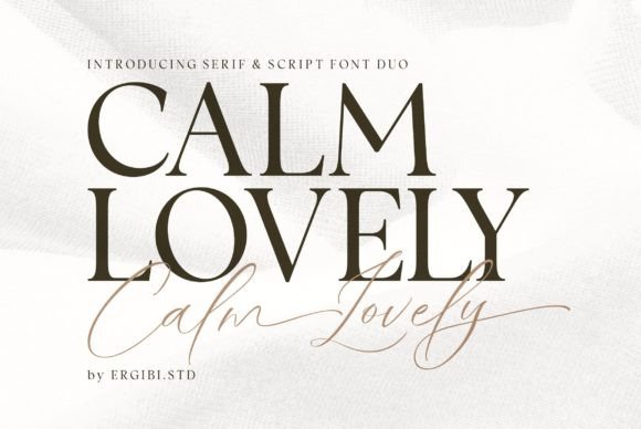 Calm Lovely: A Modern Typeface Duo for Web Designers
