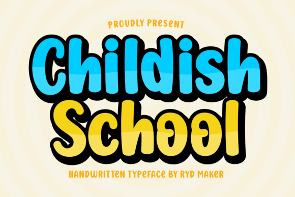 Childish School: A Playful Handwritten Font for Youthful Branding