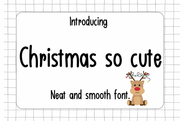 Christmas so Cute Font for Festive Marketing Design