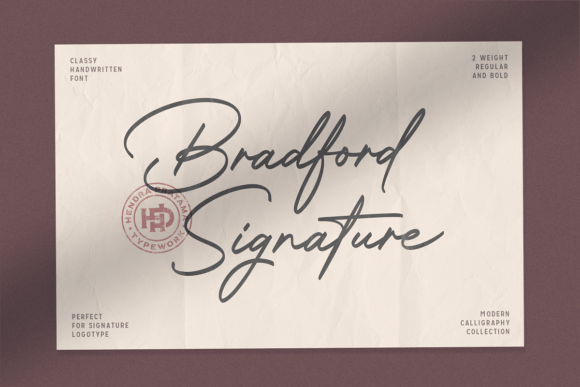 Elevate Your Brand Identity with Bradford Signature Font