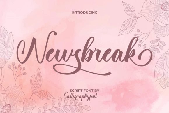 Elevate Your Craft with Newsbreak: A Script Font That Speaks Volumes