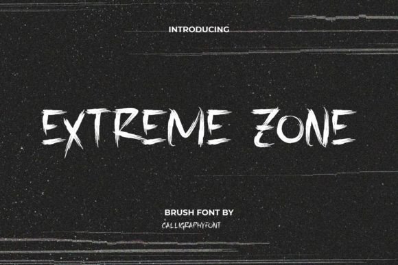 Extreme Zone Font: Rugged Editorial Typography