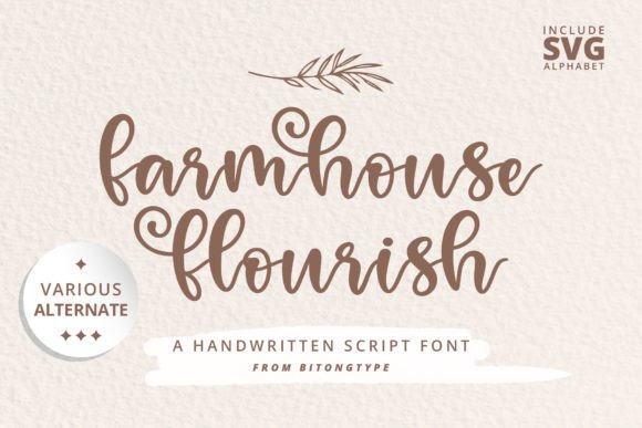 Farmhouse Flourish: A Handwritten Font for Charming Campaign Visuals
