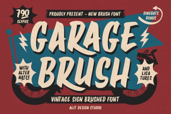 Garage Brush Font: Retro Style for Digital Campaigns