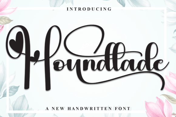 Houndtade Font: Sweet Handwritten Charm for Crafts