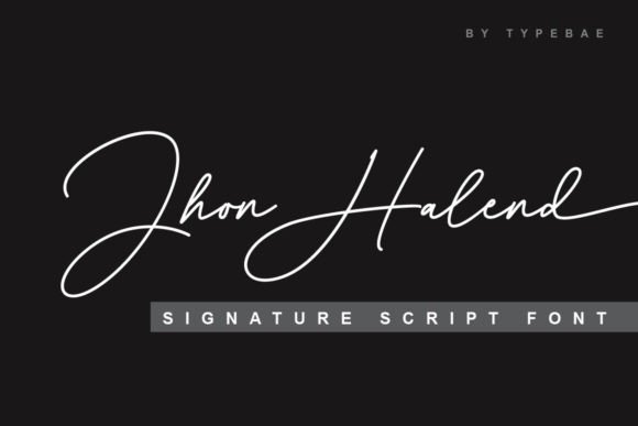 Jhon Halend: A Stylish Script Font for Elegant Editorial Design