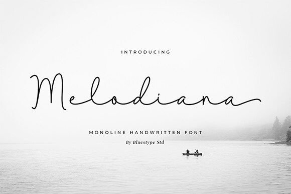 Melodiana Font: Elegant Script for Handmade Labels