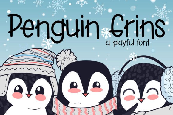 Penguin Grins Font: A Playful Typeface for Winter Campaigns