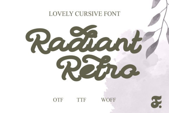 Radiant Retro Font: A Vintage Typeface for Modern Branding