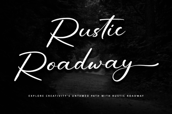 Rustic Roadway: A Handwritten Font with Timeless Charm for Brand Designers