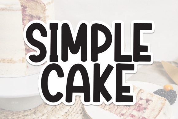 Simple Cake Font: A Sweet Addition to Web Design Projects