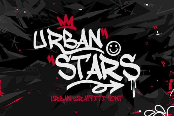 Urban Stars: A Handwritten Graffiti Font for Bold Branding Projects