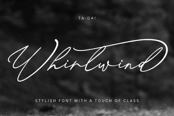 Whirlwind: A Designer’s Take on This Bold Script Font