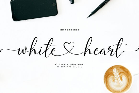 White Heart Font: Elevating Small Business Branding