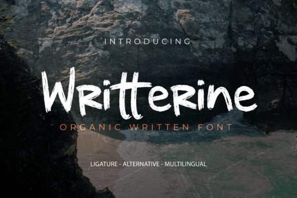 Writterine: The Organic Brush Font That Elevates Marketing Typography