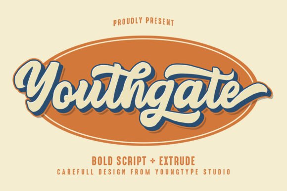 Youthgate Font: A Retro Script Typeface for Branding